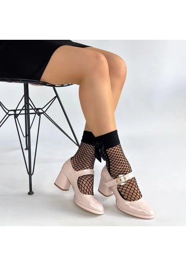 Biçomi Weys Bej Rugan Topuklu Ayakkabı Çok Renkli