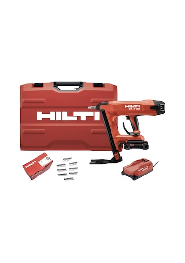 Hılti BX 4-22 Akülü Beton Çivi Çakma Tabancası + B 22-85 Batarya + C 6-22 Şarj Cihazı + 1 Kutu B-XC-27 MM Çivi