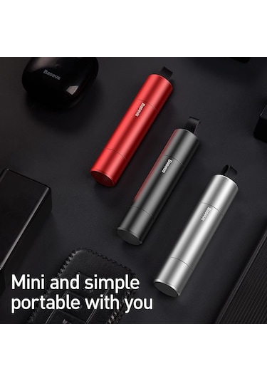 Gümüş Baseus Keskin Alet Kullanışlı Güvenlik Çekiç