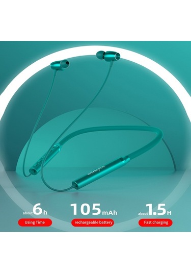 Novahub Lenovo Thinkplus He05x Ⅱ Boyun Askılı Spor Kulaklık - 5-6h Çalışma Süresi, Bt5.0 Mavi, Dayanıklı Şarjlı Kullanım