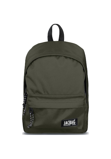 Jacbag Classic Junior -Tek Bölmeli Okul Çantası Junior Jac-Haki Çok Renkli