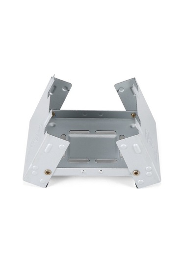 Fortunelane 7 Levha Saklama Alkol Ocağı Seti Gri Rüzgarlı Kampanya Kompakt Katlanabilir Gri