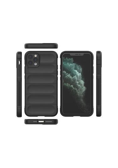 iPhone Uyumlu 11 Pro Max Kılıf Optimum Lens Çerçeveli Silikon Kapak