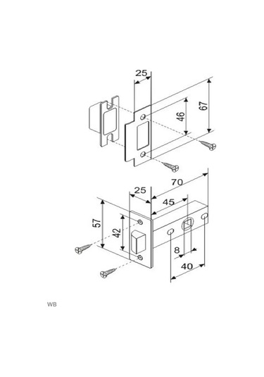 Morellı İç Mekan Mandalı Lp6-45 91119089