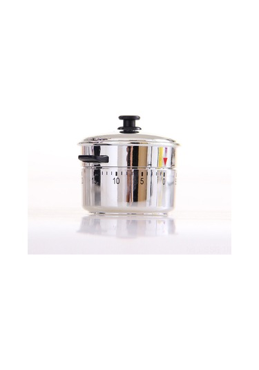 Springsun Paslanmaz Çelik Demlik Şekilli 60 Dakika Mekanik Mutfak Zamanlayıcısı Diğer