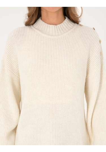 Pierre Cardin Kadın Ekru Kazak /triko 50316342-vr019 Ekru