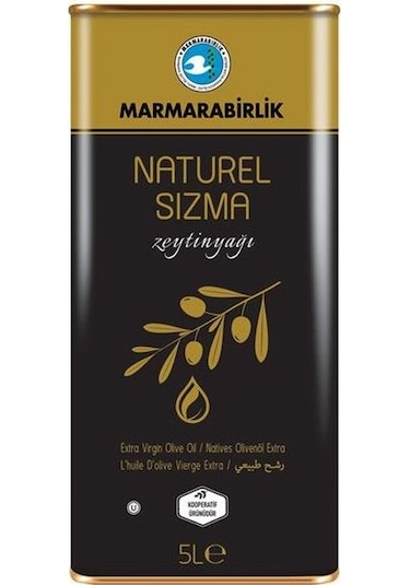 Marmarabirlik Naturel Sızma Zeytinyağı Teneke 5 L