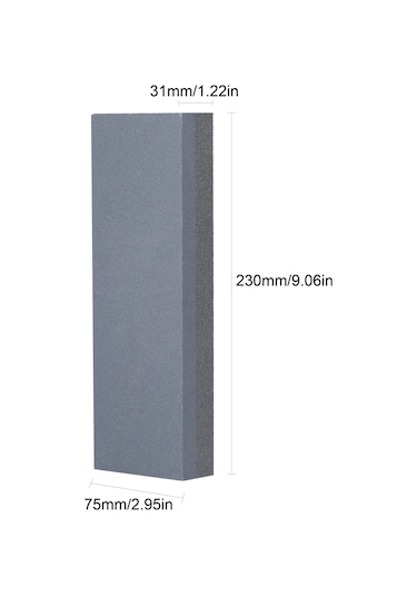 Xindoker Ev İçi Çift Taraflı Kayganlık Önleyici Grit Taşı - 180/320 Tane - Saf Karbüründüm - Büyük Boyut - Bıçak, Makas Ve Araçların Keskinleştirilmesi İçin Zırh Taşı