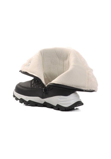 Siyah İçi Polarlı Kız Çocuk Bot Sidney P Siyah