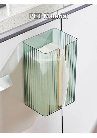 Grey-worthbuy Doku Kutusu Duvara Monte Tuvalet Mutfak Kleenex Tutucu Banyo Islak Mendil Tutucu Peçete Kağıt Kutusu Yüz Maskeleri Saklama Kutusu