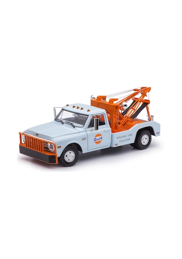 1:18 Greenlight 1969 Chevrolet C-30 Dually Wrecker Gulf Oil