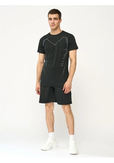 Ynaı Sportwear Antrenmanlar İçin Spor Takımı/rashguard 2'si 1 Arada 244500305 Siyah