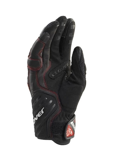 Clover Gts-3 Korumalı Yazlık Motosiklet Eldiveni Siyah