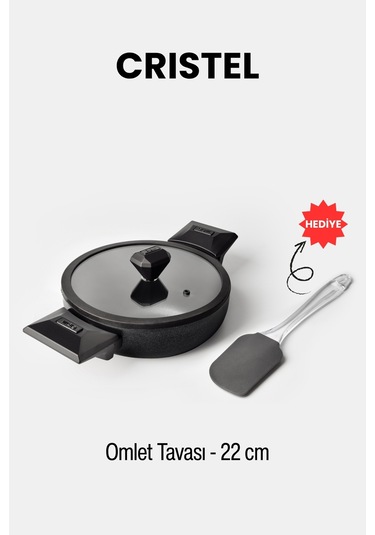 Gigilli Cristel 7 Parça Sahan Seti Siyah Siyah