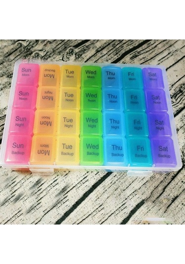 Pazly Vitaminler Taşınabilir Suntek Kutusu Için Hap Hap Gün 7 Lq Diğer