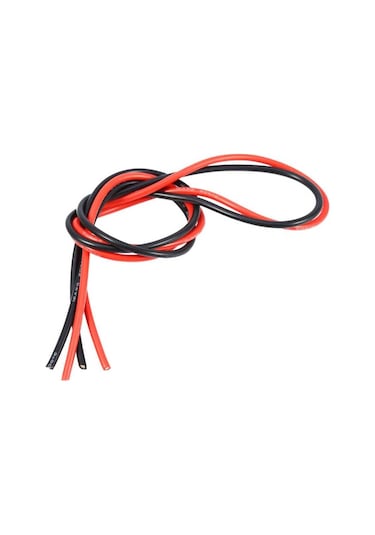 Robotistan 12 Awg 1 Metre Siyah Ve Kırmızı Silikon Kablo