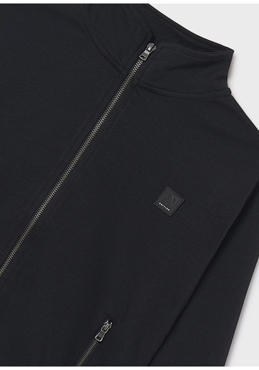 Mayoral Erkek Çocuk Fermuarlı Sweatshirt 7420 Siyah