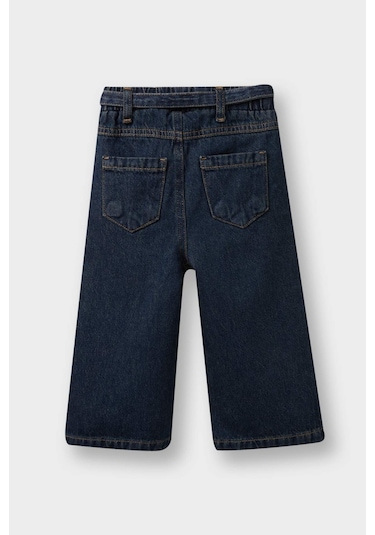 Defacto Kız Bebek Wide Leg Jean Pantolon G3011a525aunm28 Mavi