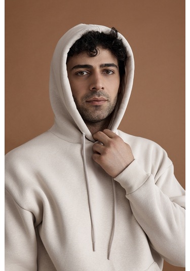 Scorp Origin Erkek Hoodie Sweatshirt Bej Standart Çok Renkli