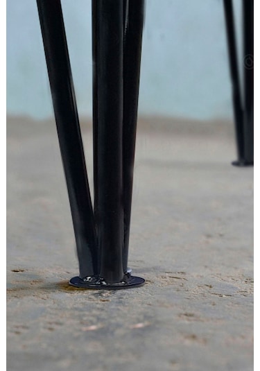 Metal Boru Ayak Kütük Masa Dresuar Kaşıklık Kitaplık Orta Sehpa Zigon Ayağı 40 Cm 2 Adet