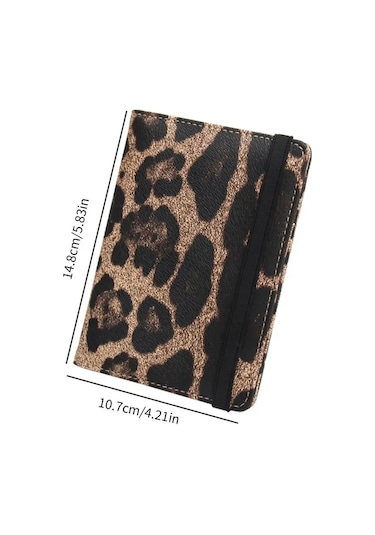 Springsun Leopar Desenli Pasaport Kılıfı - Rfıd Korumalı, Hafif Ve Şık Tasarım