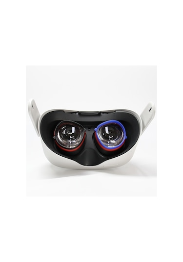 Oculus Quest / Rifts / Quest 2 İçin 1 Çift Vr Hepsi Bir Arada Gözlük Çerçevesi Manyetik Emme Çerçevesi Miyop Lenslerle Eşleşebilir Kırmızı