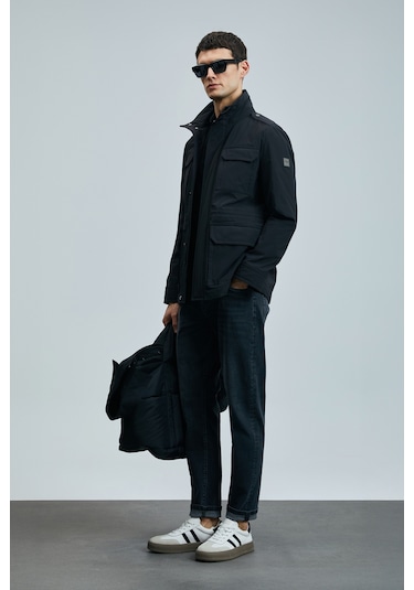 Lufian Benedıc Smart Jean Erkek Pantolon Regular Fit Antrasit Antrasit 111200212100110 Antrasit