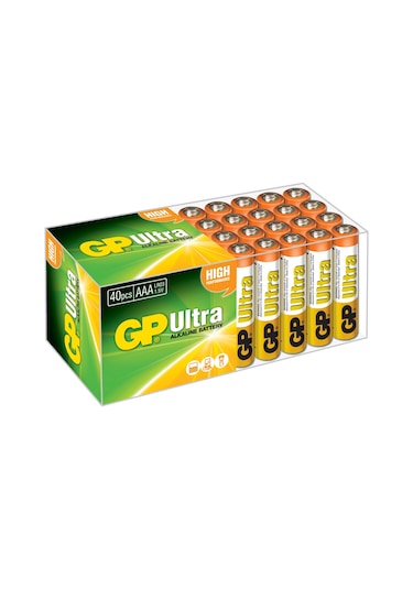 GP Ultra GP24AU Alkalin AAA İnce Kalem Pil 40'lı