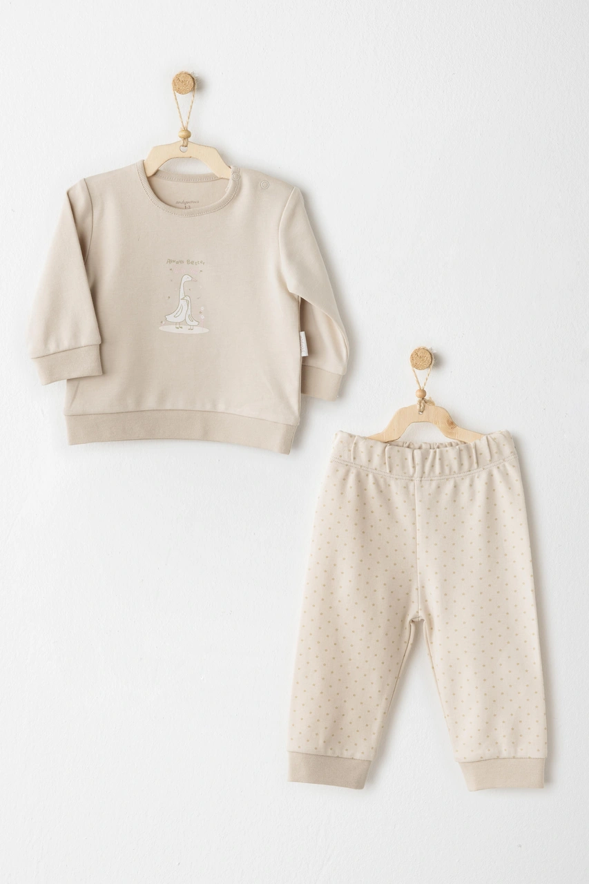 Bebek Takım 2 Parça Set You Are Specıal Ac26062 Bej