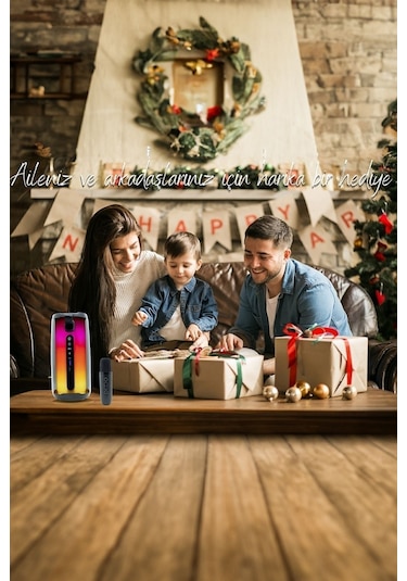 Pluse 5 Mikrofonlu Hoparlör/360 Ledli Hoparlör/dekoratif Aydınlatma/led Işıklı Gece Lambası