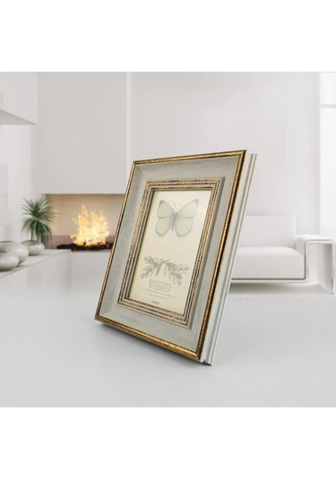 Novahub Beyaz Ahşap Resim Çerçevesi - Vintage Portre Fotoğraf Çerçeveleri - 8 İnç Evlilik Yıldönümü Retro Manzara Posteri