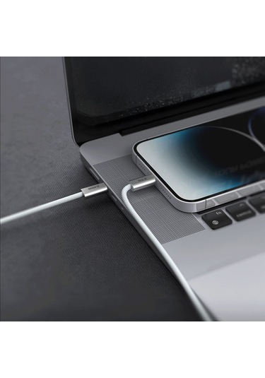 Lenyes Lc551 Type-c To Lightning Hızlı Şarj Özellikli Data Ve Şarj Kablosu 27w 1m Beyaz Beyaz