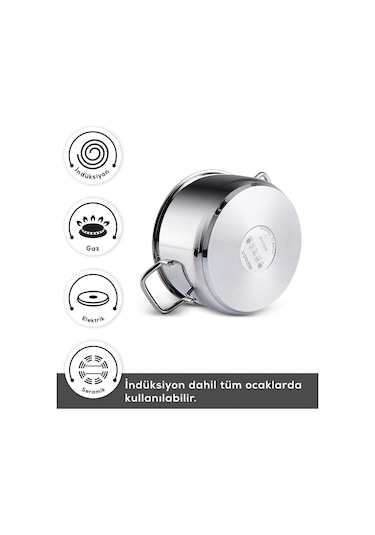 Karaca  Belgrad İndüksiyon Tabanlı 15 Parça Çelik Çeyiz Seti