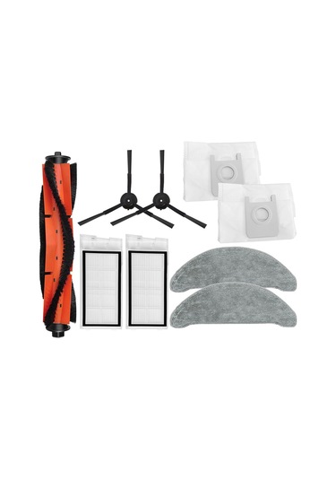 Junzhuodianpu Roidmi Eve Plus Sdj01rm Xclea H30 Plus Robot Süpürge Aksesuarları: Ana Ünite, Yan Fırça, Filtre, Paspas, Toz Torbası