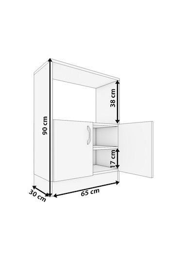 Roma Mikrodalga Fırın Erzak Kiler Dolabı