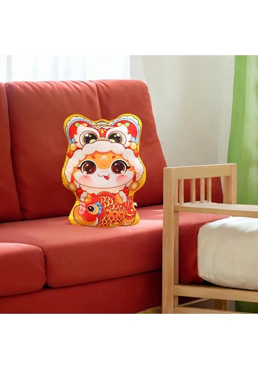 Suntek Yeni Yıl Atma Yastığı Dekoratif Yastık Yatak Koi Koi