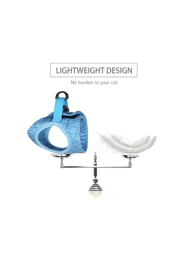 Geekyou Kedi Tasma Taşıma Kemerleri, Hafif Nefesli, Esnek Konforlu, Ayarlanabilir, Gri, Büyüklük L Yb001b012