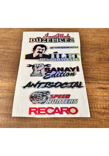 Araç Arka Cam Yazısı Hologramlı Yan Kapı, Yan Cam Stickerı İnşallah