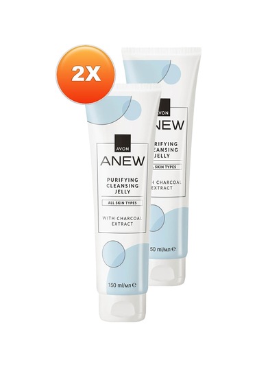 Avon Anew Purifying Kömür Özlü Arındırıcı Yüz Temizleyici Jeli 2 x 150 ML