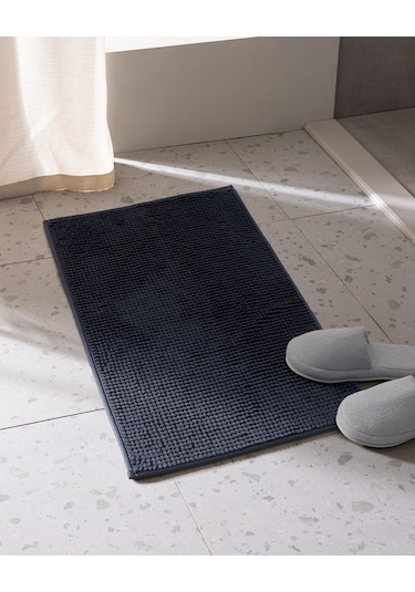 Madame Coco Conques Banyo Paspas - Koyu Mavi - 50x80 Cm Mavi