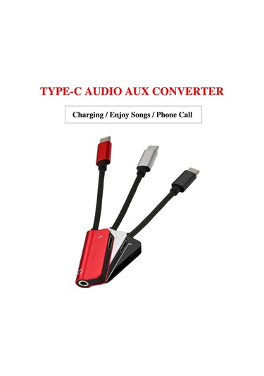 Xiyyadms Type-c Çevirici: Ses Dinle, Şarj Et Ve Arama Yap - Huawei, Samsung Galaxy, Xiaomi, Oneplus Uyumlu - Siyah