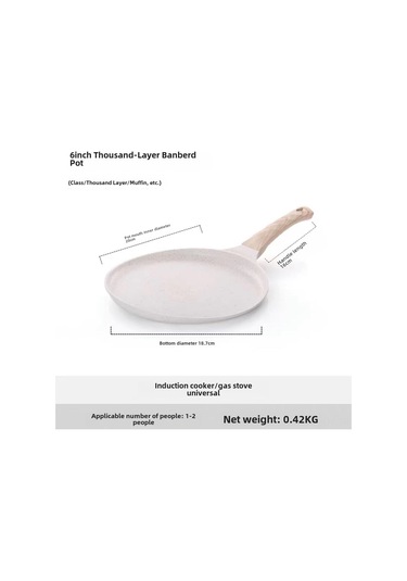 Youmex 20cm 6 İnç Bej Saçma Teflon Kapaklı Pişirme Tenceresı - Yağsız, Kolay Temizlenir, Çok Fonksıyonlu Ev Ve Profesyonel Mutfaklar İçin Diğer