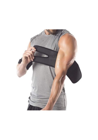 Dolıty Ter Sauna Kemeri Kol Düzeltici Şekillendirici Bant Siyah Siyah