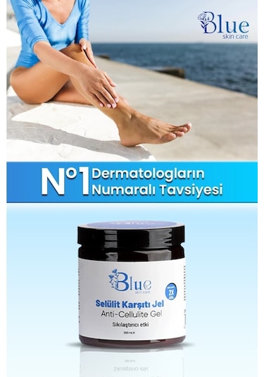 Blue Skin Care Kalça Göğüs Basen -sıkılaştırıcı- Bölgesel İncelme-çatlak Zayıflamak Ve Selülit Kremi Jel 250 Ml