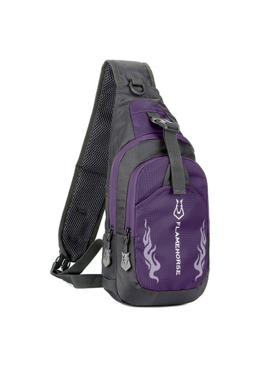 Erkekler İçin Şık Ve Dayanıklı Su Geçirmez Omuz Çantası - Pratik Ve Hafif Günlük Kullanım Mor