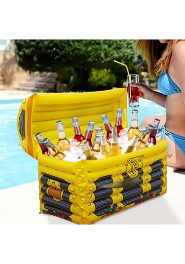 Suntek Şişme Soğutucular Partisi Dekorasyon İçecek Sarı
