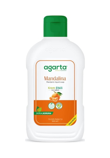 Agarta Doğal Mandalina Sıvı Sabun 1500 ML