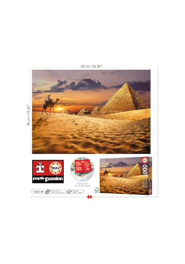 Educa 1000 Parça Çöldeki Deve - 19643 - Camel In The Desert