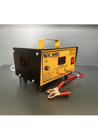 TGX Max Profesyonel 12 Volt 25 Amper Akü Şarj Cihazı Bakır Sargı