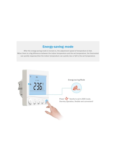 Wıfı Akıllı Elektrikli Isıtma 30a Termostat 3.2 İnç Lcd Ekranlı Akıllı Termostat Uygulama Ve Ses Kontrolü Dijital Programlanabilir Termostat